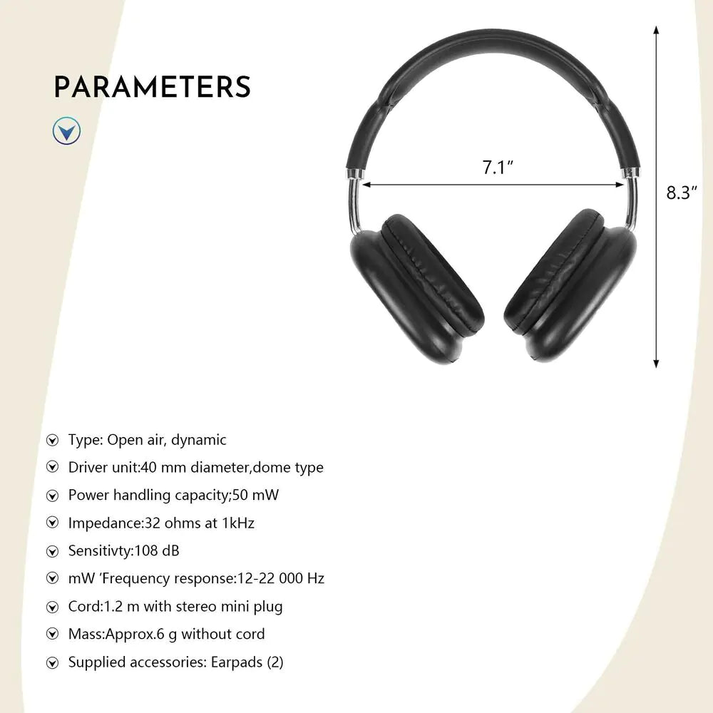 MaxSound Wireless Music Headphones